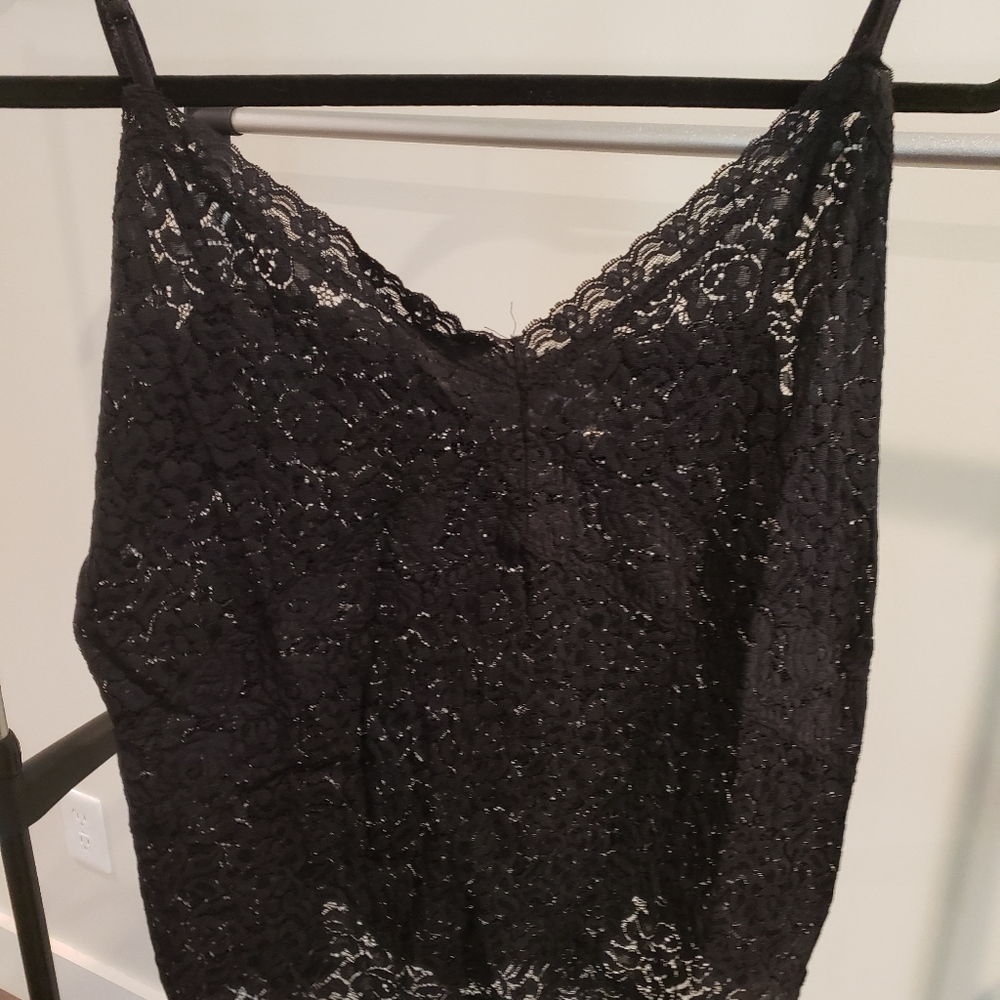 Black Lace Crop top